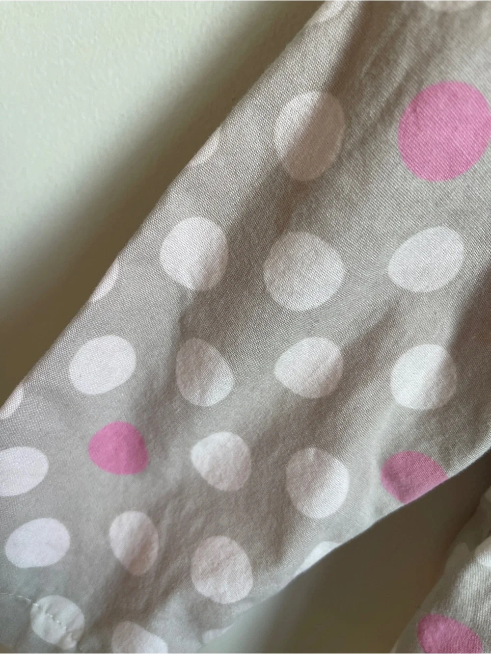 OshKosh B'gosh Pink & Gray Polka Dot Ruffle Jacket 18M